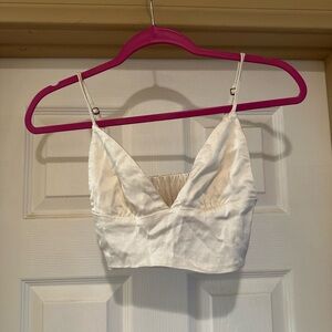 Zara Cream Satin Bralette